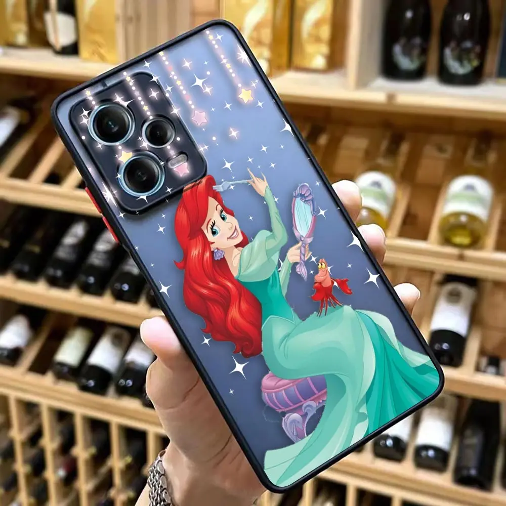 thumbnail image 1 of Matte Case for Redmi NOTE 12 11 10 11S 10S 9 9S 9T 8 7 6 5 4 3PRO PLUS 4G 5G Case Funda Coque Capa Shell Anime Mermaid Princess, 1 of 5