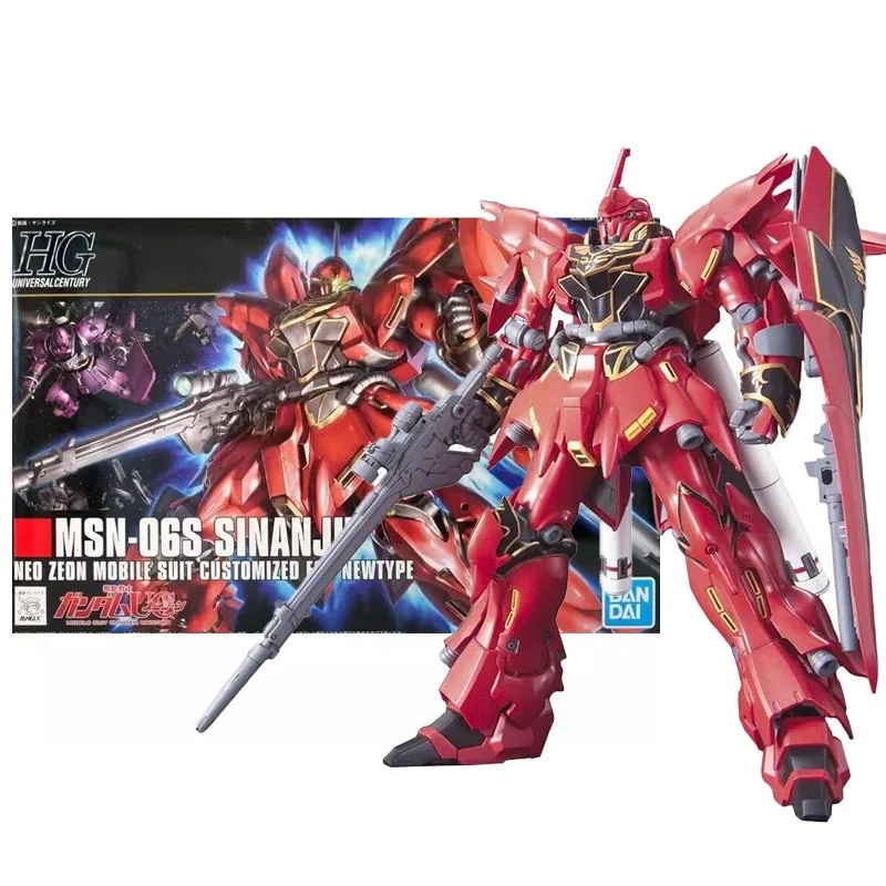 

Оригинальная модель Bandai Gundam серии HGUC, гаражный комплект, 1/144 искусственная синдзю, аниме экшн-фигурка, игрушки для мальчиков, коллекционная игрушка