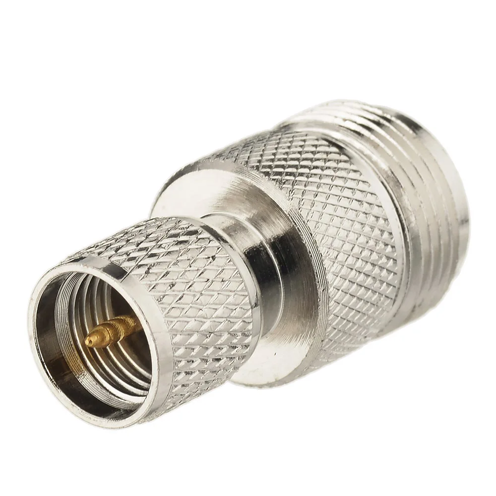 Superbat Mini-UHF Male to N-Type Female Straight RF Coaxial Adapter Connector for Electronic Components Market