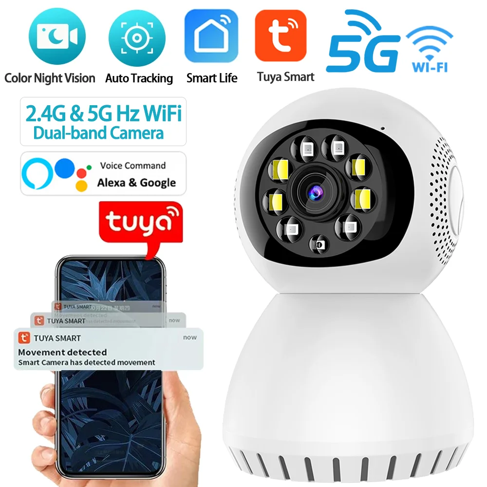 

Tuya Smart Home WiFi Camera Wireless indoor wifi camera 1080P 5G Security IP Camera Auto Tracking Baby Monitor CCTV Camera Alexa