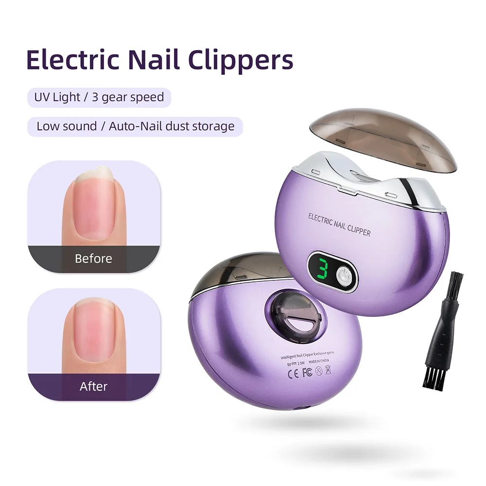 Automatic Nails Cutter Electric Nail Clipper Portable Nail Clipper Nail Sanding Mini Manicure Finger Toe Nail File Nail Grinder