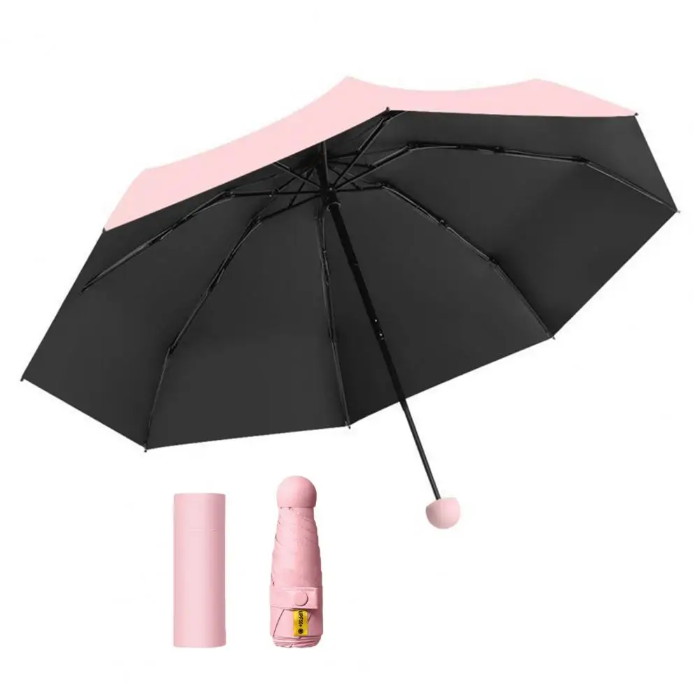 Travel Mini Umbrella Portable Sun Blocking UV Protection Windproof Lightweight Waterproof Folding Sun Rain Poc