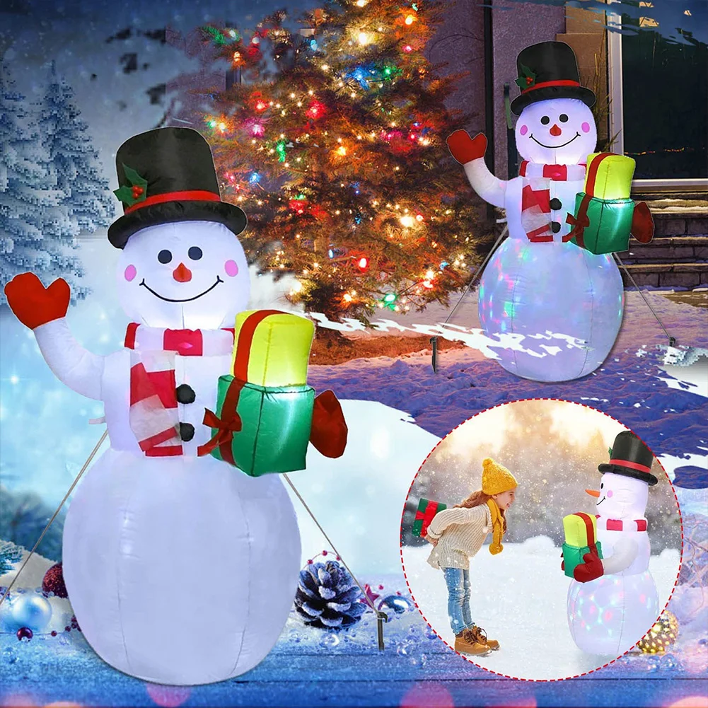 Christmas Inflatable Decorations Outdoor Garden Courtyard Decoration Large Snowman Santa Claus Christmas Tree Inflatable Gifts