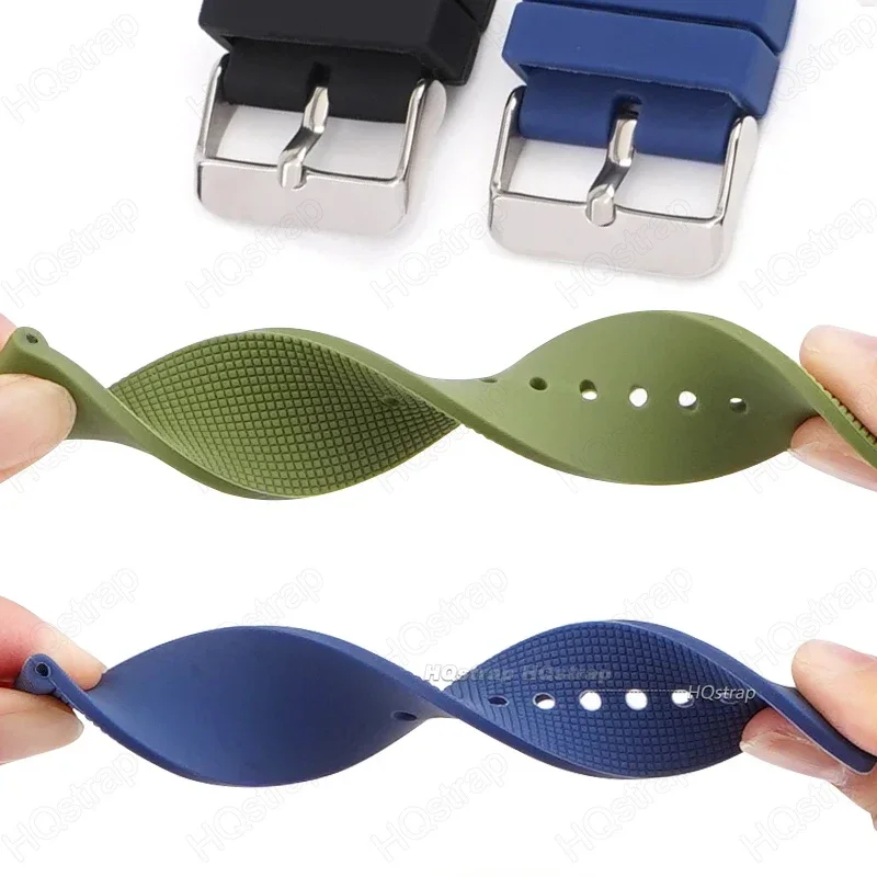 Universal Waterproof Silicone Watch Band - Vibrant Strap