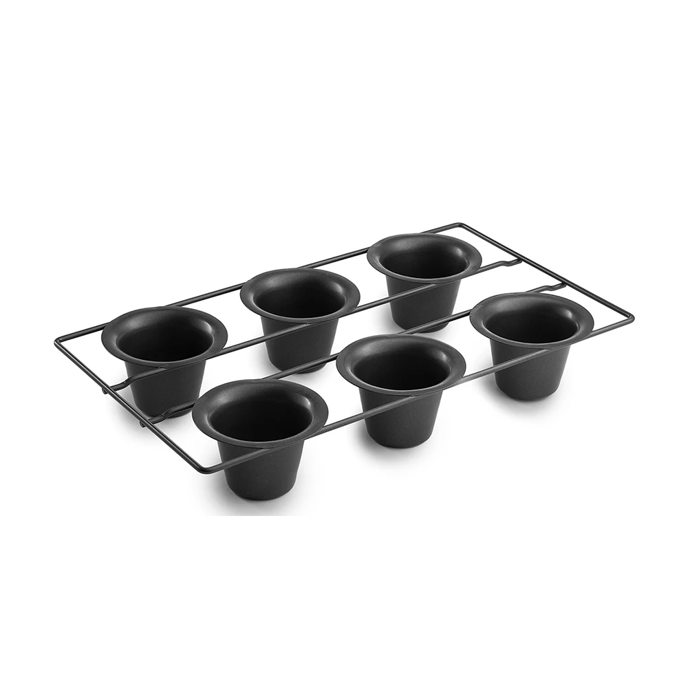 6cavitynonstickpopverpanCarbonSteelyorkshirepuddingpans