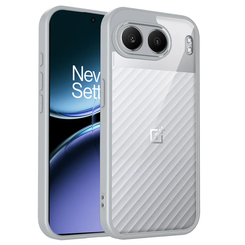 Shockproof Silicone TPU Bumper with Clear Back Hard Cover Phone Case