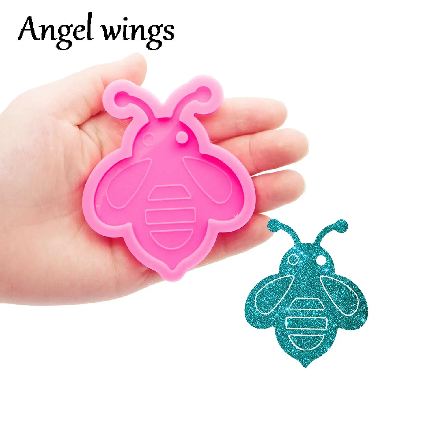 Shiny Silikon Waben Harz Formen DIY für Lustige Keychain, Bee Art Epoxy Machen Backen Ausrüstung Silikon Form DY1053 – Detail 5