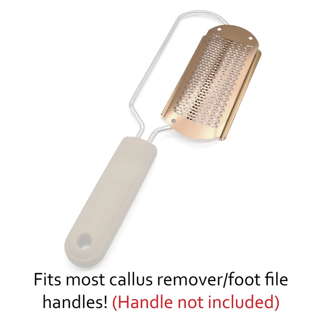 Foot File, Callus Remover for Feet with 1 pcs Smaller Holes Replacement  Blade, Colossal Metal Surface Pedicure Tools for Dead Skin, Professional