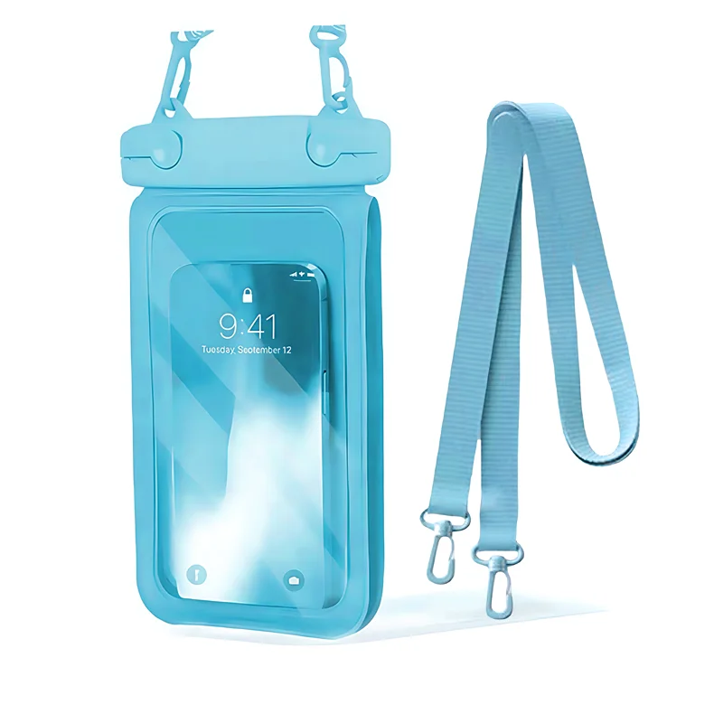 Waterproof Double-Layer Phone Pouch with Hanging Rope