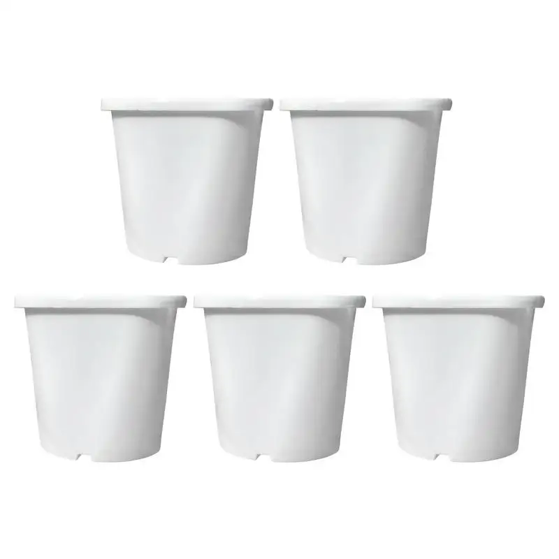 

Plant Nursery Pots Flower Pots 5PCS Plants Nursery Pots Drainage Holes Reusable Seedling Nursery Controlled Root Pot for Flower