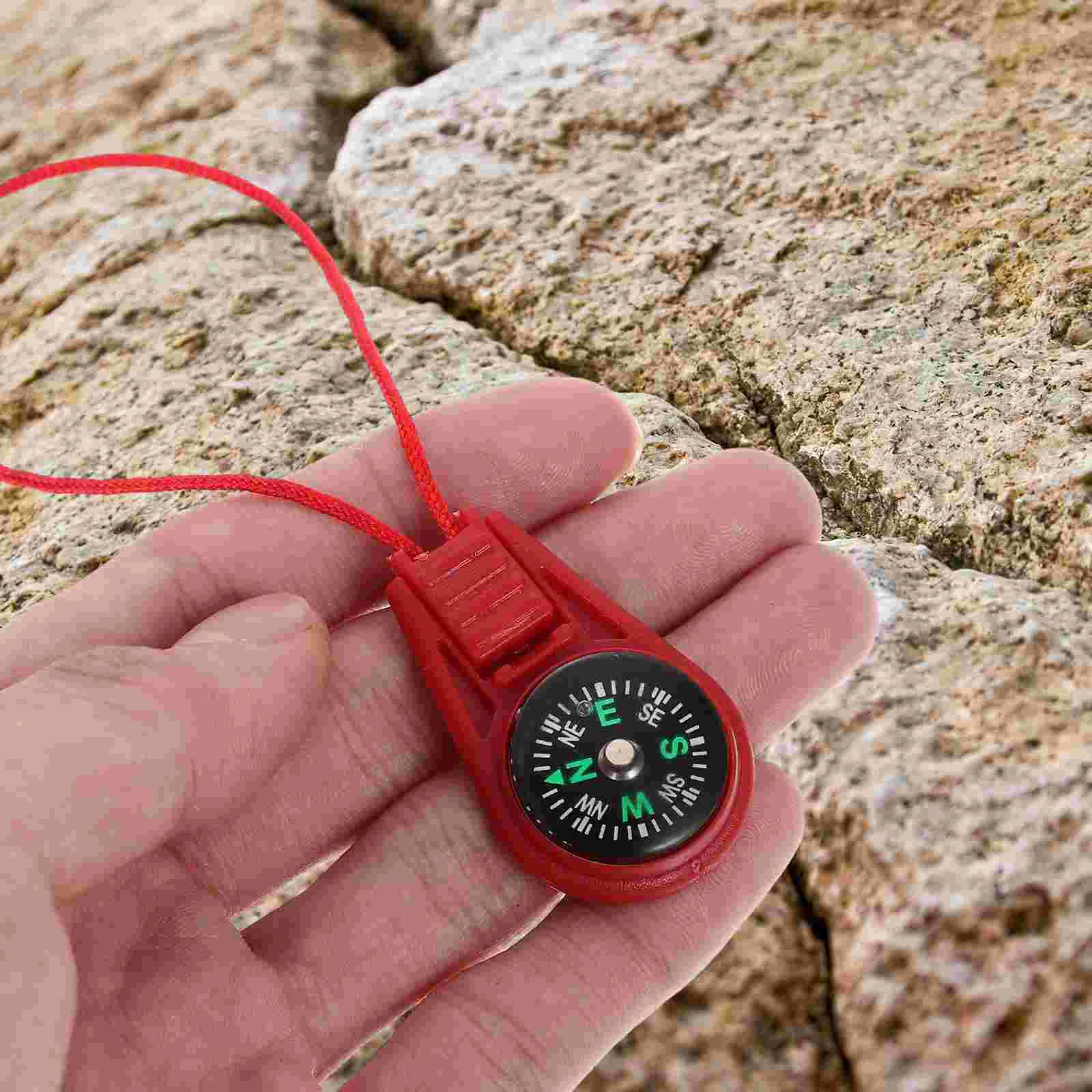 

20Pcs Mini Hiking Compass Portable Pocket Compass Survival Compass Tool Hiking Accessory (Mixed Color)