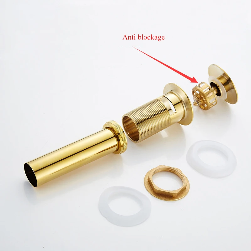 Pop Up Drain Stopper with Overflow, Lavatory Basin Drain without Overflow Black, Chrome or Oil Rubbed Bronze or Antique