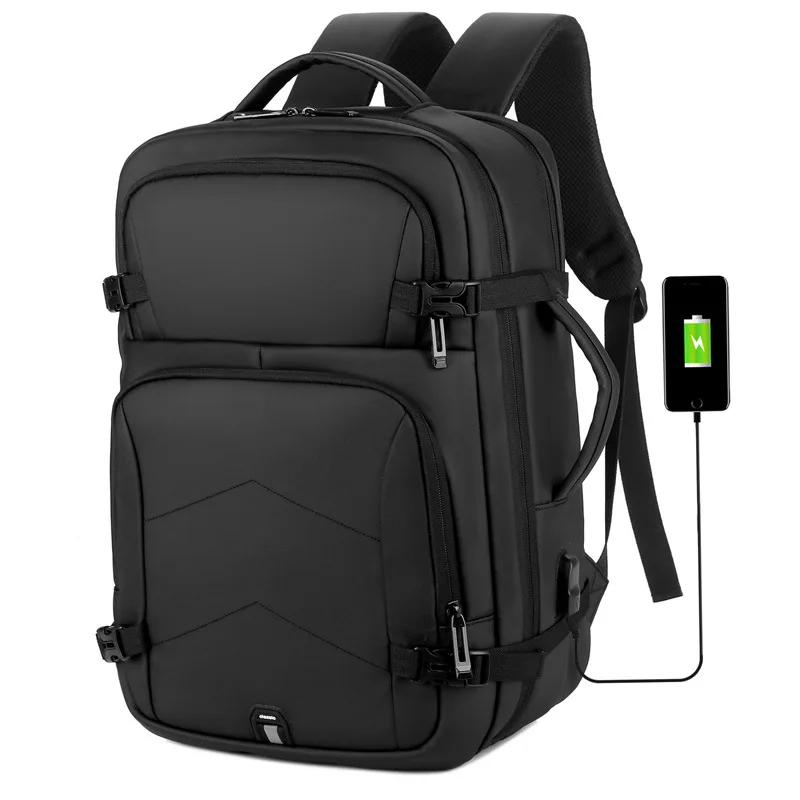 DISCOVERLuxuryMultifunctional156inchlaptopBackpackUSBCharging