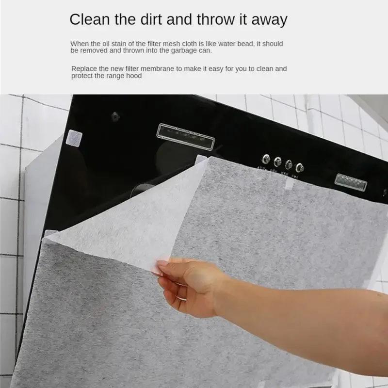 Kitchen Replaceable Range Hood Anti-oil Filter Oil Absorbing Paper Non-woven Lampblack Filter Film