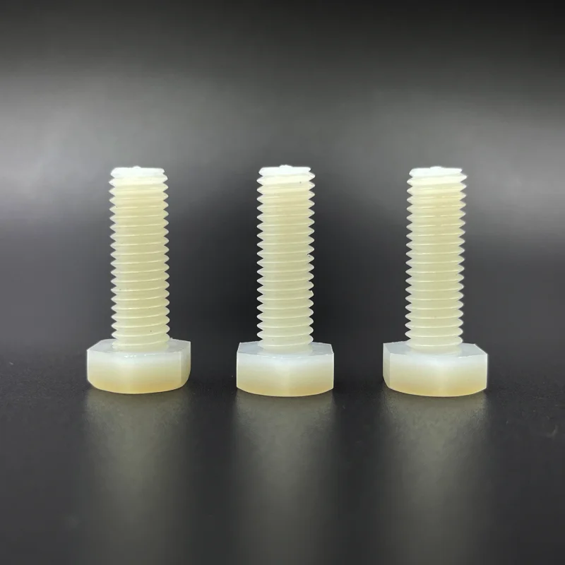 216PCS/Set White Nylon Hexagonal Screw Nut Washer Set Metric Threaded Hex Head Screw Plastic Insulated Bolt M4 M5 M6 M8 M10