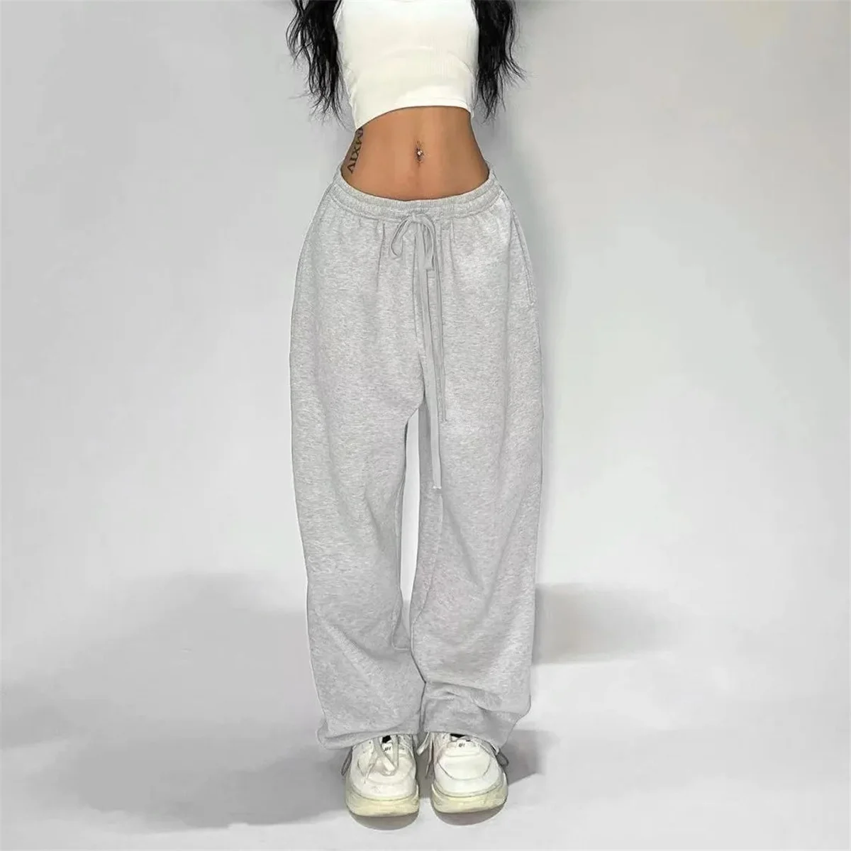 Women American Vintage Baggy Pants Y2K Hip Hop Joggers Oversized Trousers Female Casual Sports Sweatpants Spring Fall Streetwear 4