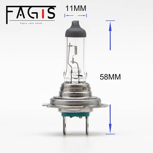 Fagis 따뜻한 흰색 자동차 헤드라이트 전구, 할로겐 램프, 소스 주차, H7, 12V, 55W, 3350K, 2 개 3