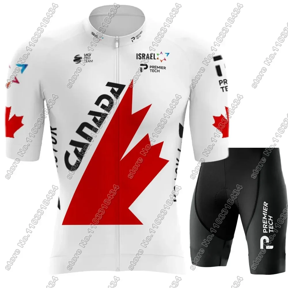 Israel-Team Cycling Jersey IPT Set Canada Clothing Men Road Bike Shirt Suit Bicycle bib Shorts MTB Wear Ropa Maillot