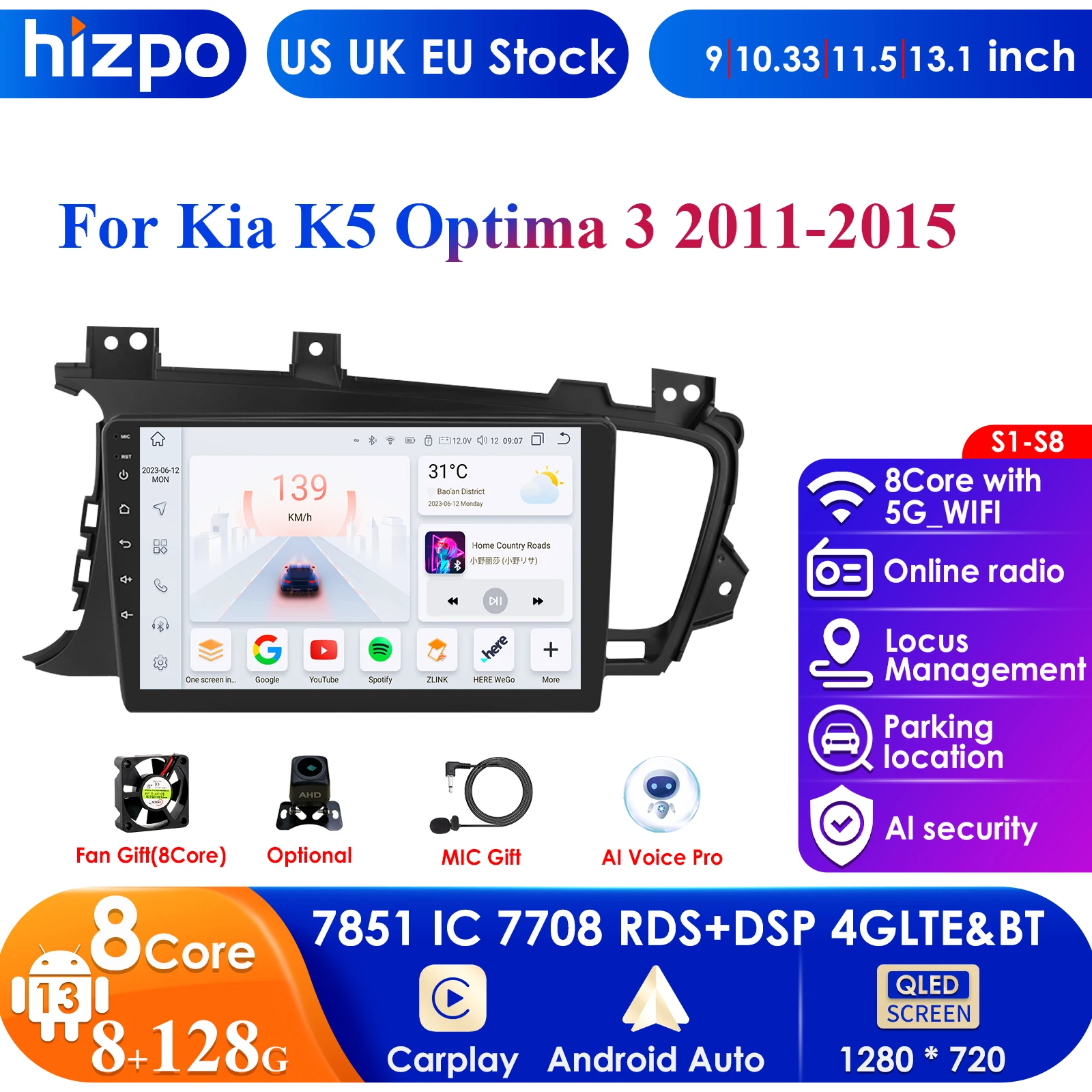 9'' 7862 Intelligent Screen 2din Android Car Radio Multimedia Video ...