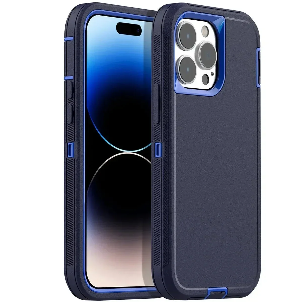 Luxury 3-in-1 Shockproof Armor Case with Soft Bumpers and Protective Hard Cover
