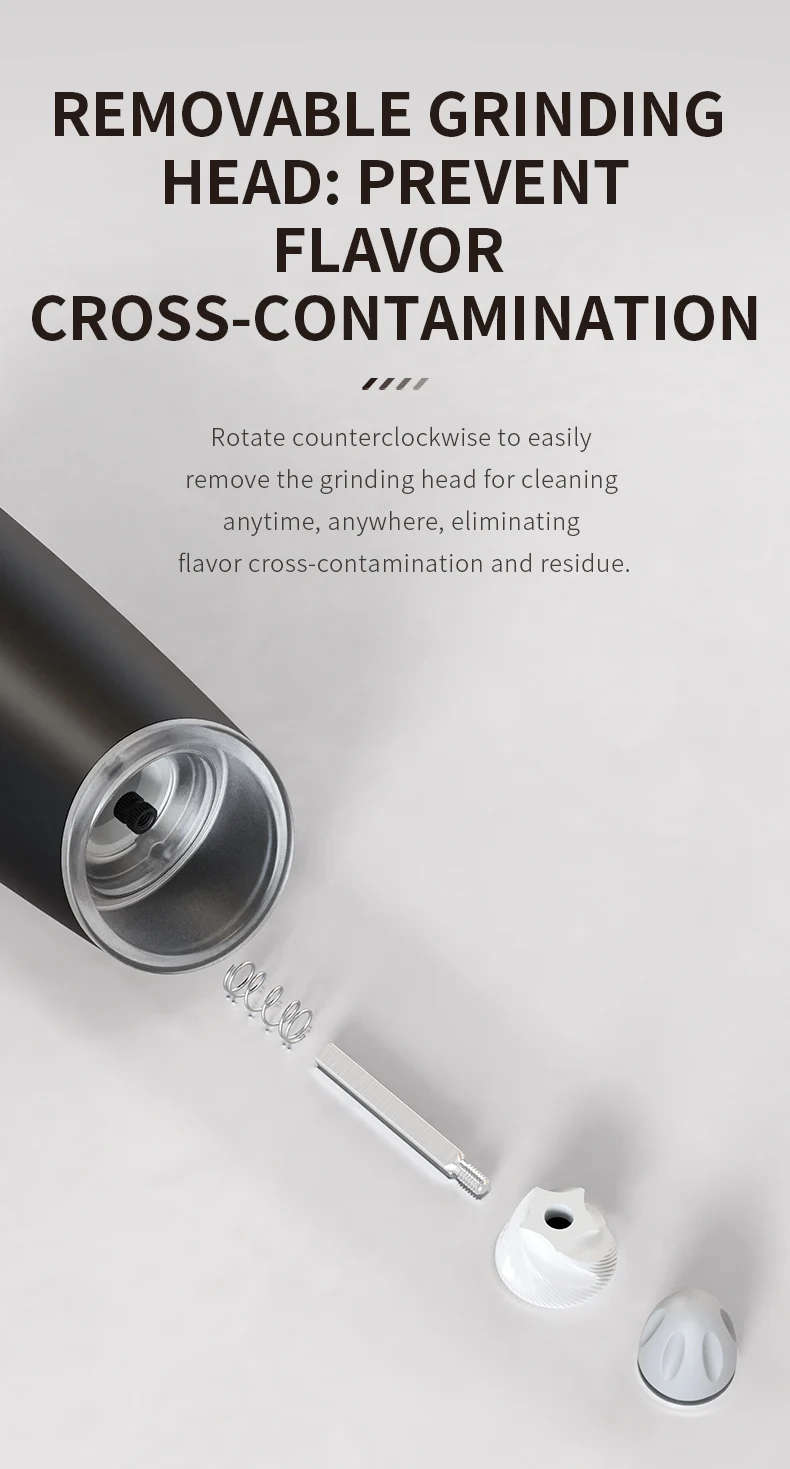 Rechargeable Electric Pepper and Salt Grinder with...