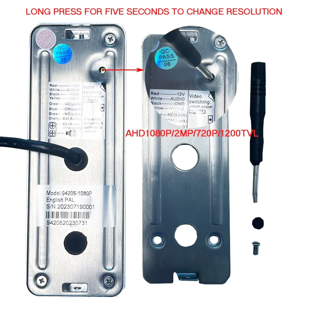 ANJIELO Metal Doorbell Video Intercom System for Home Tuya Smart Video Doorhpone