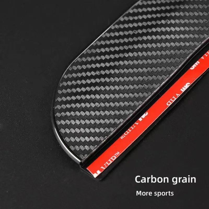 2Pcs Carbon Fiber Pattern Car Rearview Mirror Rain Eyebrow Anti-glare Cover For Volkswagen VW Polo 6R 6N 6N2 6C 9N 9N3 Rline