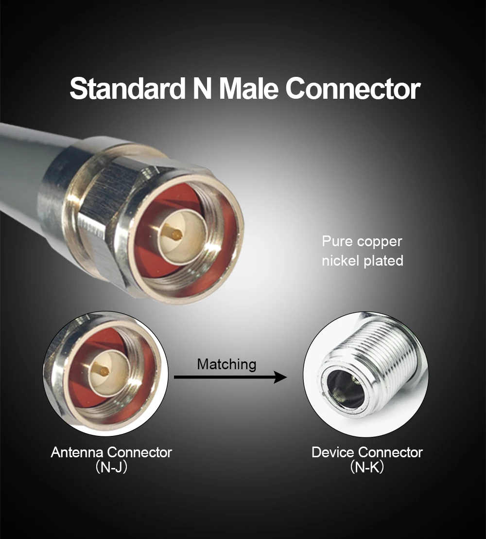 433 MHz LoRa Antenna 433MHz for LoRaWAN 400 MHz Short Antennas N Male Outdoor Wa