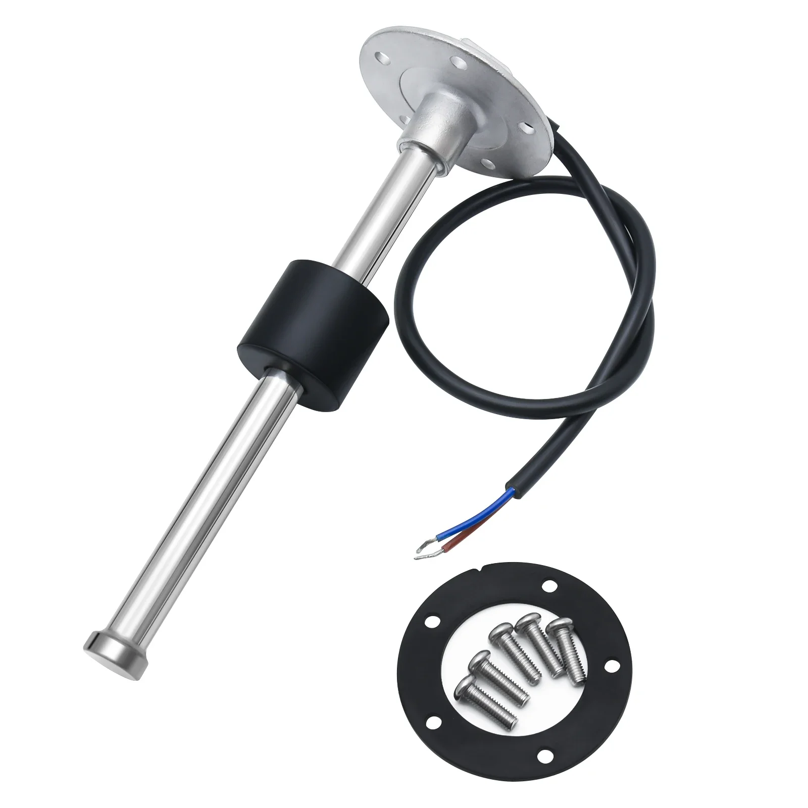 Waterpeilmeter Waterniveausensor 52Mm Waterniveau Meter Tankindicator Met Rode Achtergrondverlichting 100-500Mm 0-190 Ohm Sensor 12V 24V