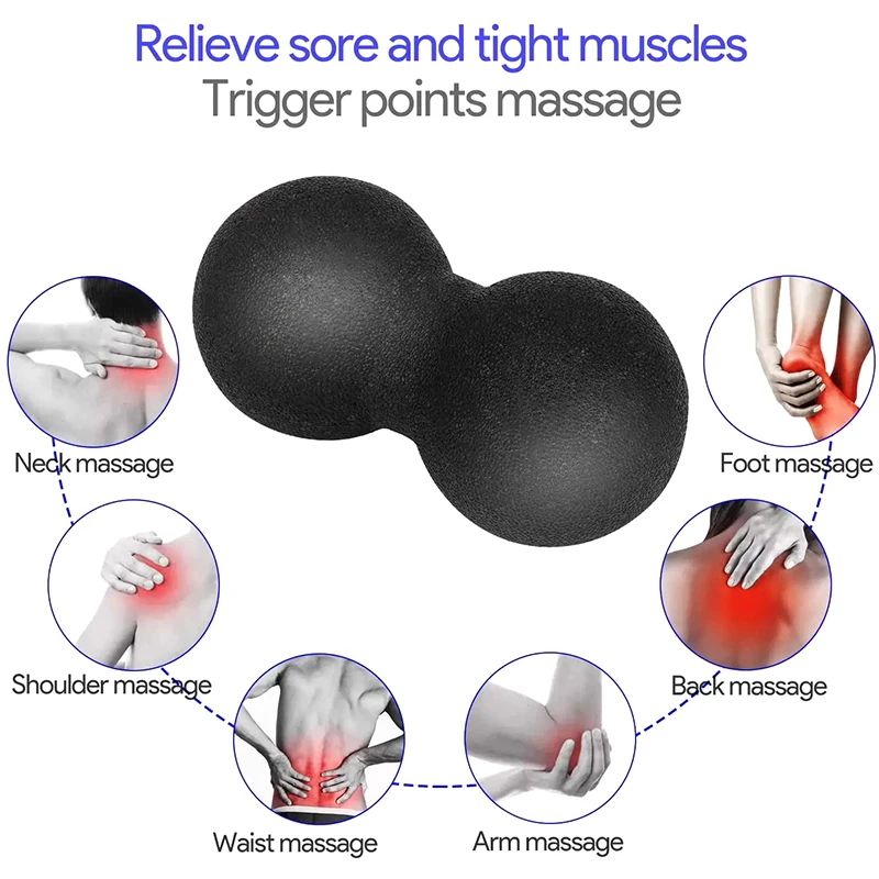 EPP Lacrosse Myofascia Ball Peanut Massage Ball High Density Lightweight Fitness Body Fascia Exercise Relieve Pain Yoga