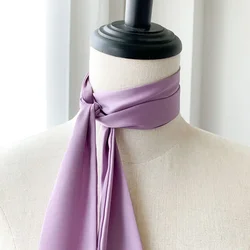 Elegant Silk Satin Hair Scarf for Women - Fashion Accessory for 2023 (Purple)