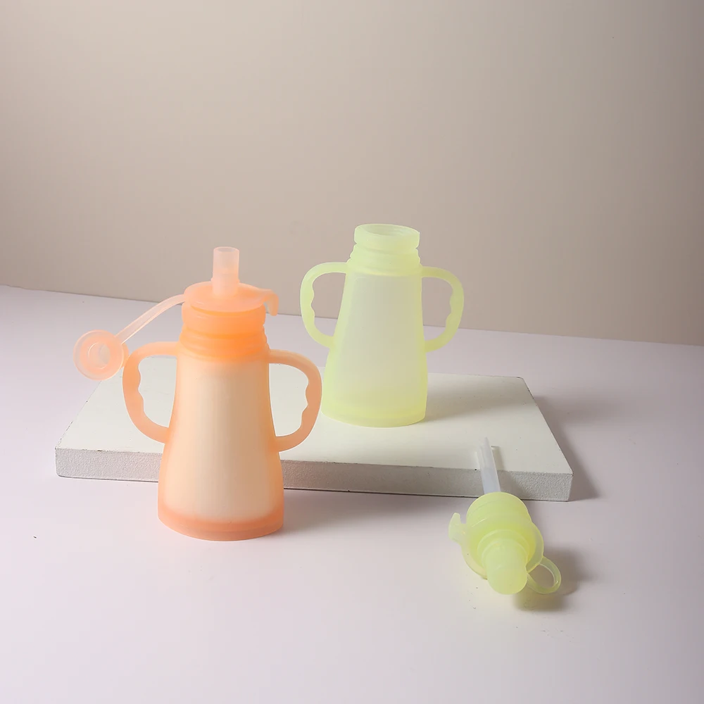 New Reusable Silicone Breast Milk Storage Bag Leak-proof Suckable Juice BPA Free for Baby Feeding Food Storage bottle baby food storage containers,food pouch,breastmilk storage bags