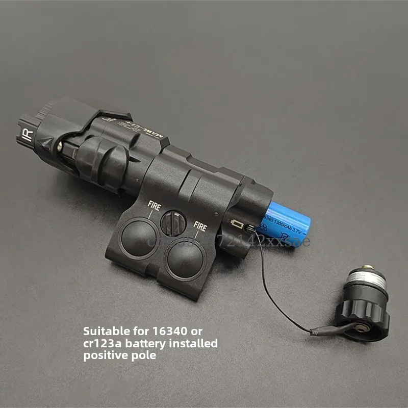 MAWL-C1 Functional Version Red/Green Laser Flashlight Rail Mount Left Right Side-to-side Interchange Outdoor Hunting Cosplay laser sight tactical flashlight