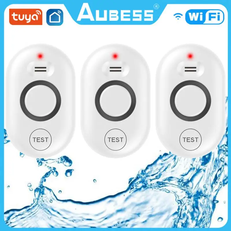 

Water Alarm Sensor WiFi Water Leak Detector Overflow Flood Leakage Alerts Remote Monitor Leak Notifications By TUYA Smart Life