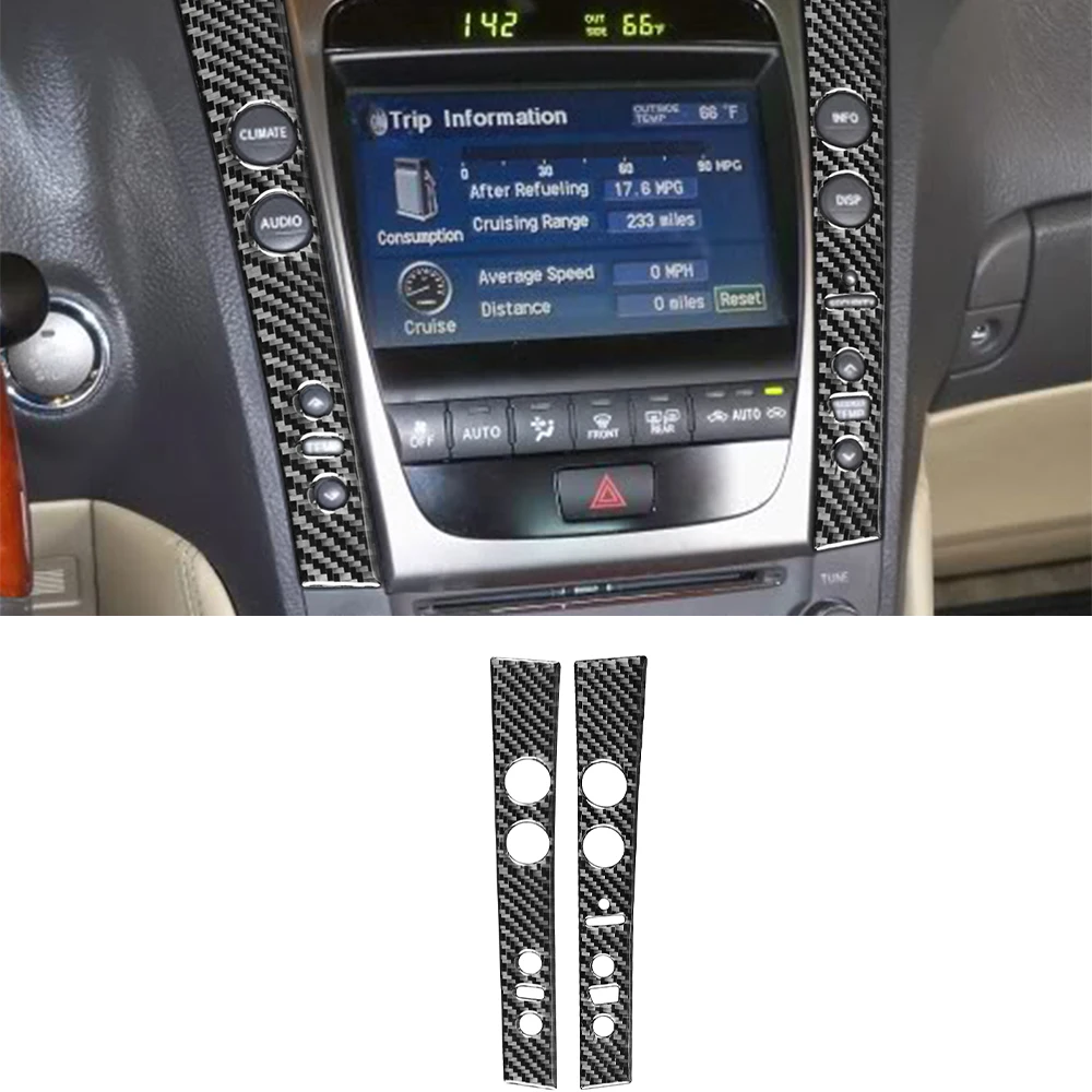 

Декоративная наклейка на панель Центрального управления для Lexus GS 2006 2007 2008 2009 2010 2011, автомобильные аксессуары из углеродного волокна