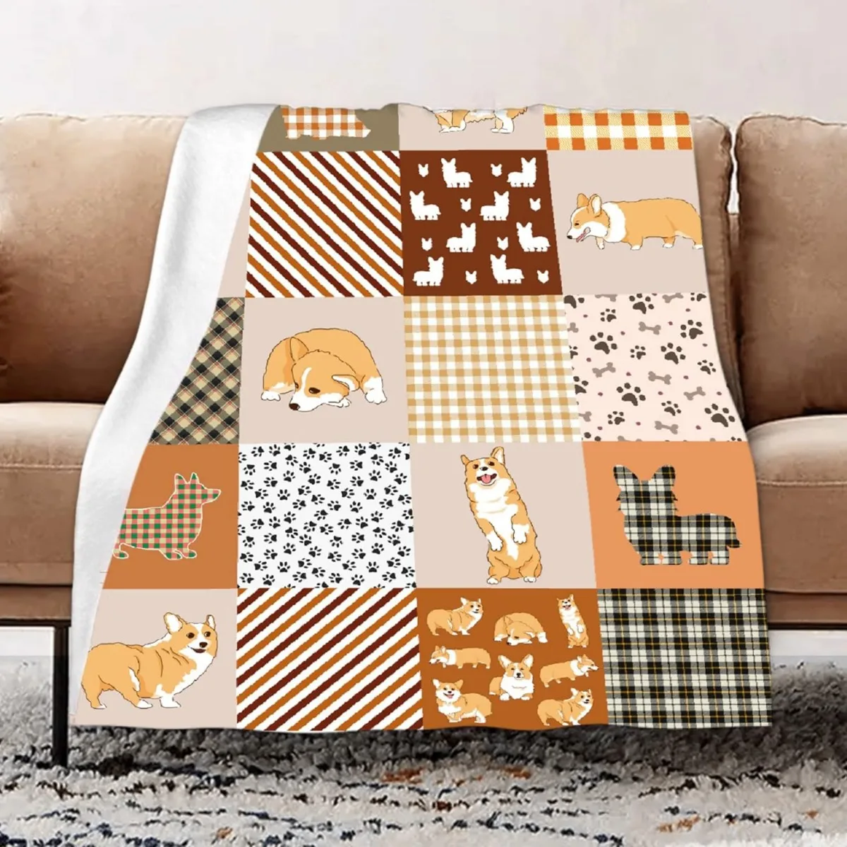 Dachshund Blanket Gifts for Women Cute Dog Lightweight Cozy Flannel Fleece Throw Blanket  Decor 4