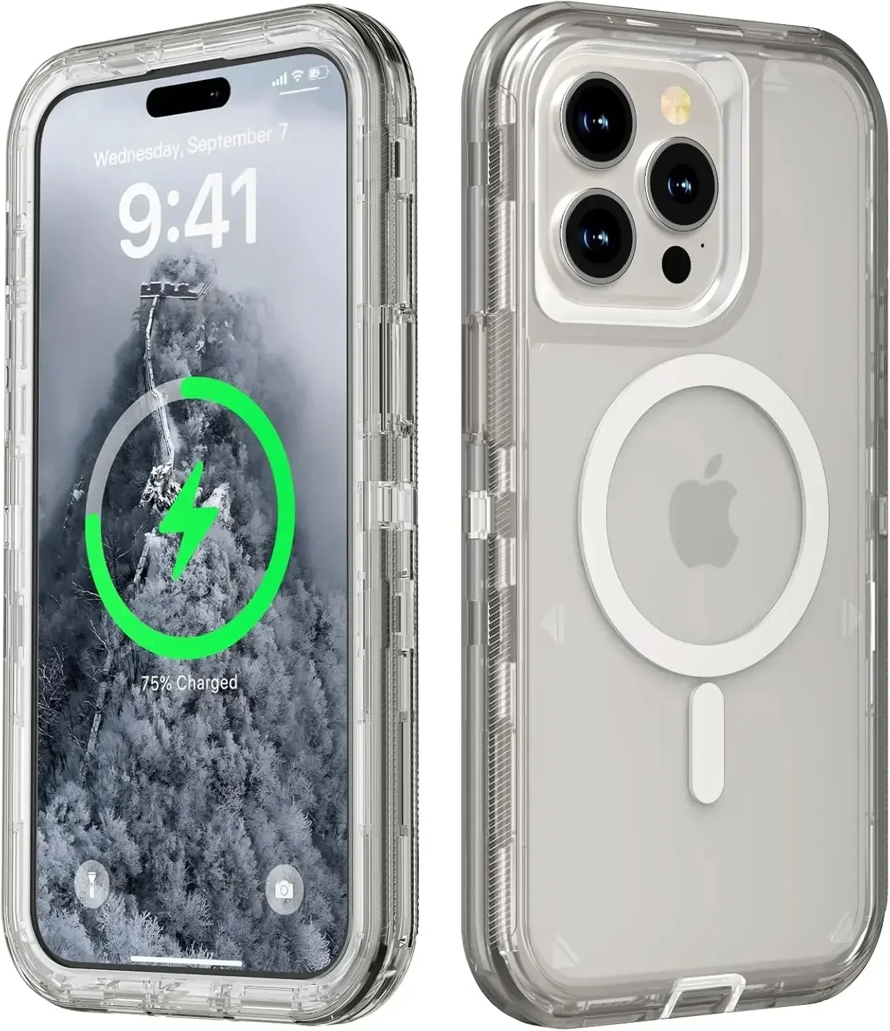 Original Otter Armor Box Defender Magsafe Clear Case für IPhone 16 Pro Max 15 14 Plus 13 12 11 Verbesserte stoßfeste robuste Abdeckung