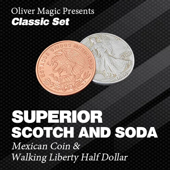 Bemagic007 Superior Scotch & Soda Coin Magic Trick - Double Locking Magnetic Coin Illusion