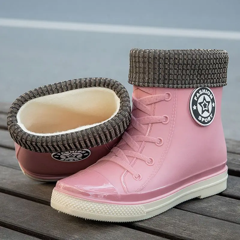 Bottes En Caoutchouc Homme Mi-Hautes - Imperméables, Semelle Antidérapante Épaisse | Pour Jardin, Pluie, Travail