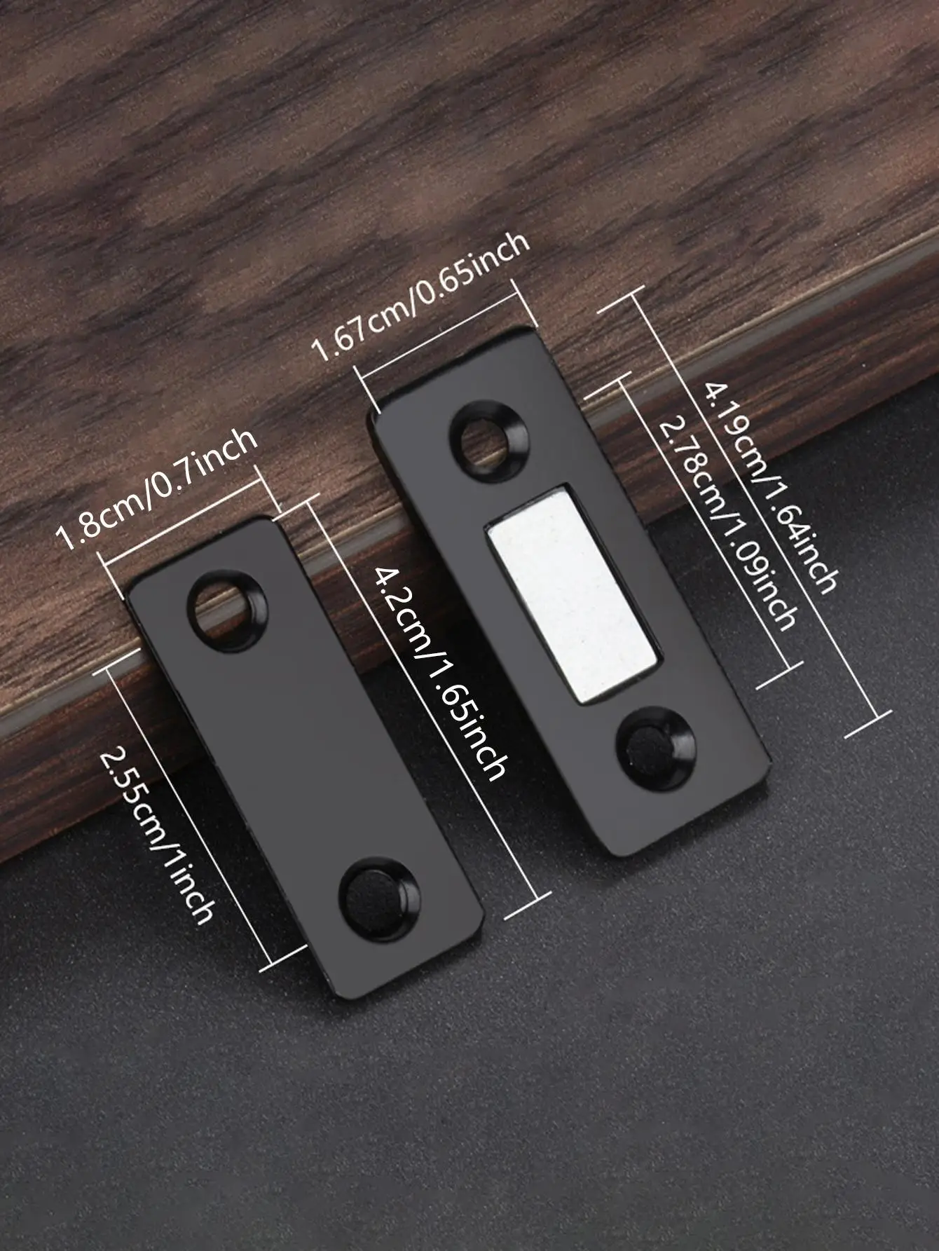 2pcs-non-perforated magnetic sliding door push-pull door closet door suction drawer patch absorber invisible sliding door magnet