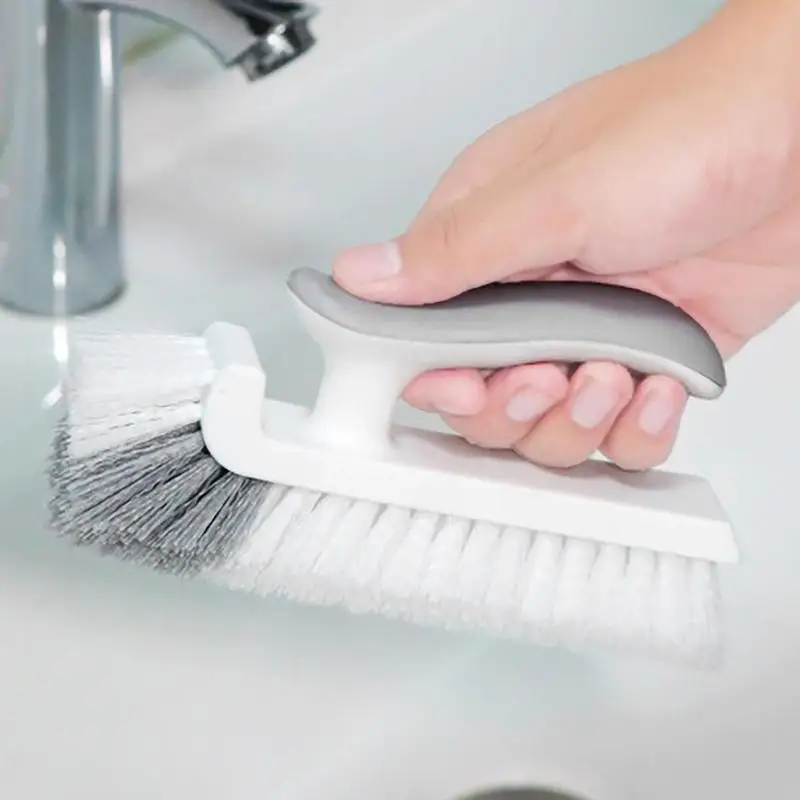 1pc Household Bathroom Cleaning Brush And Scraper, Versatile Bathtub  Scrubber For Glass Cleaning