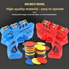 2Pcs Kids Flying Saucer Gun Toy Christmas Gift Outdoor Indoor Games Interactive Sport Toys Soft Bullet Shooting EVA Carrot Gun 3