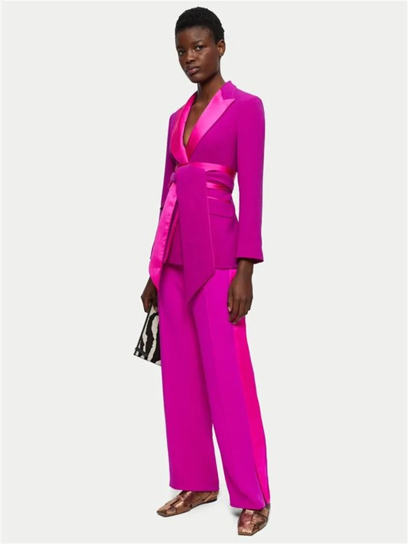 green emerald velvet dress Mother of The Bride Formal Jacket Pant Suit