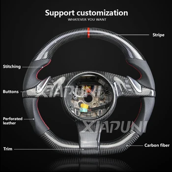 Carbon Fiber LED Steering Wheel Customized for Porsche Cayenne/Panamera 2010-2016 Racing Wheel - - Racext 11