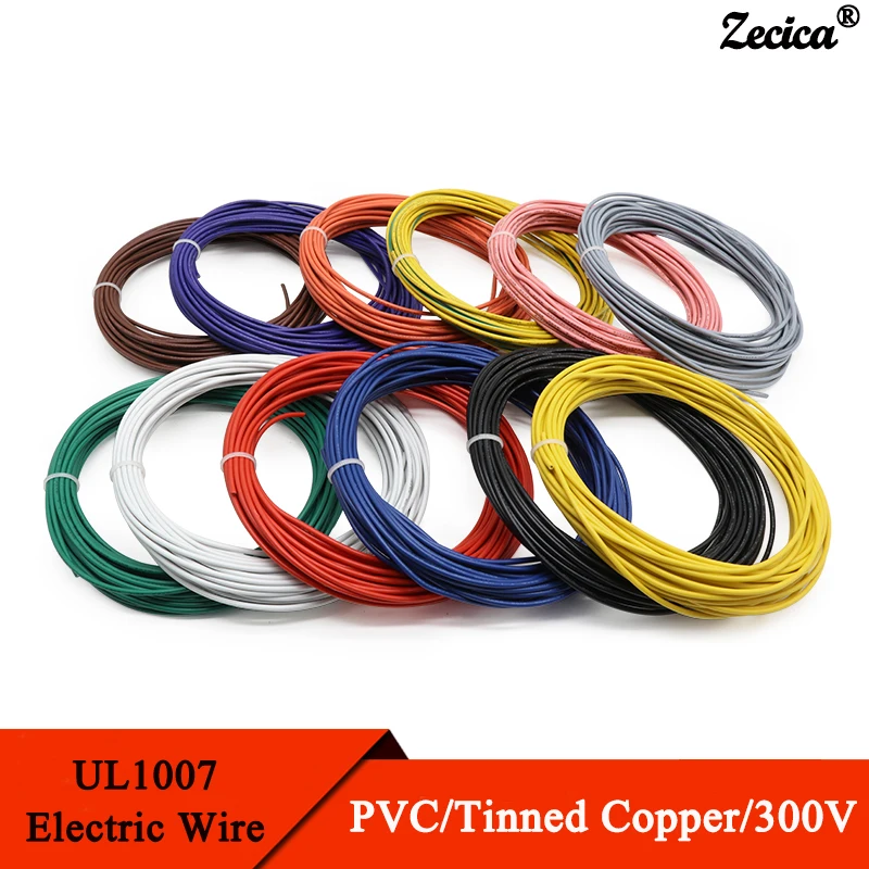 10m 18 To 26 Gauge Awg Electrical Wire Tinned Copper Insulated Pvc