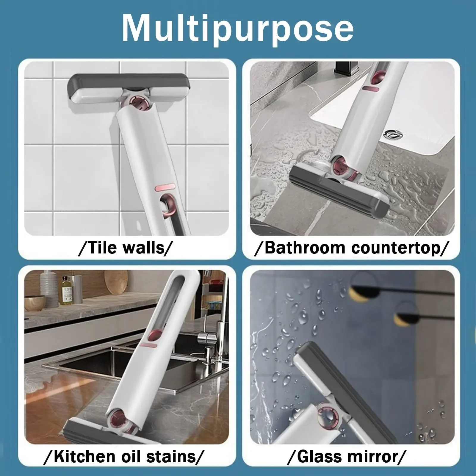 

Home Bathroom Portable Self Cleaner Squeeze Mop Mops Mini Handheld Window Cleaning Glass Kitchen Desk Sponge Tools