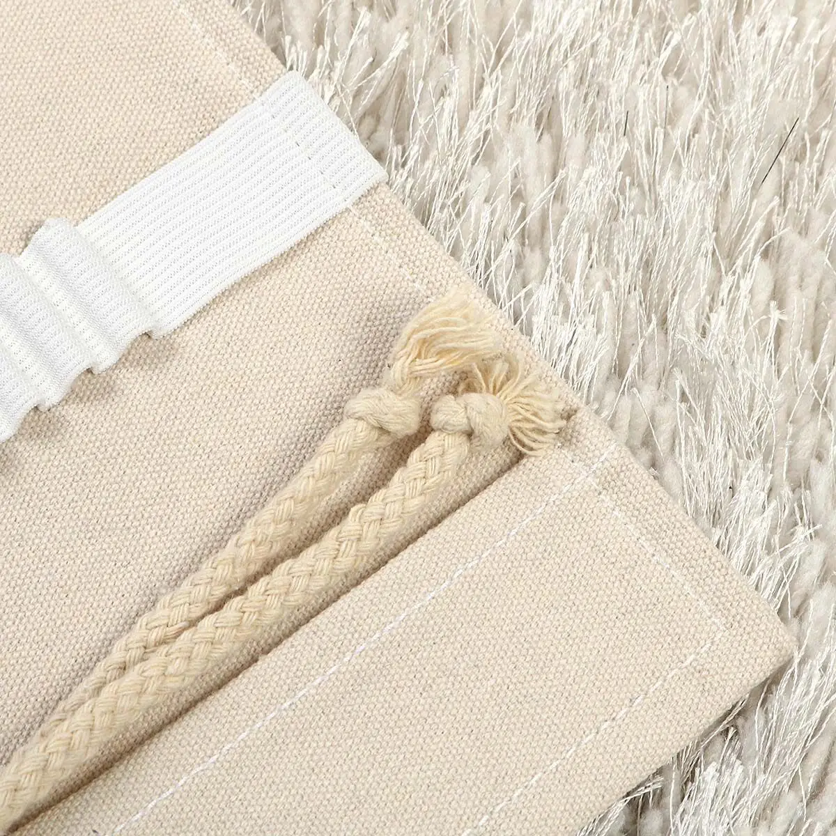 캔버스 볼륨 연필 랩 롤업 오거나이저 미술용품 보관 파우치 휴대용 펜 가방 연필 케이스 문구 상자