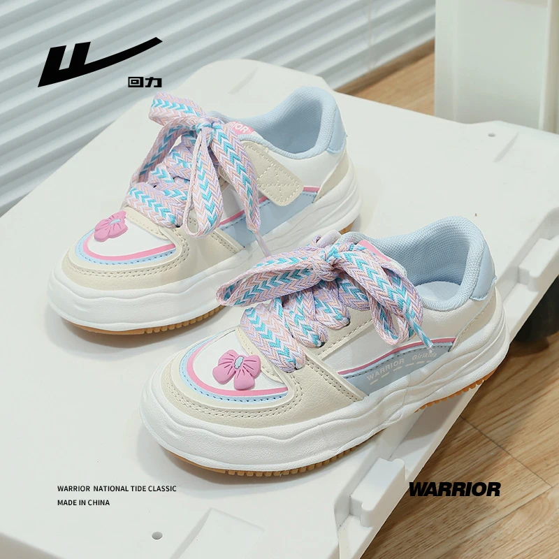 

Warrior Shoes For Kids Sneakers 2023 Sweet Rubber Sneakers Hook & Loop Girls Skate Shoes Thick Soles Plaid Casual Sports Shoes