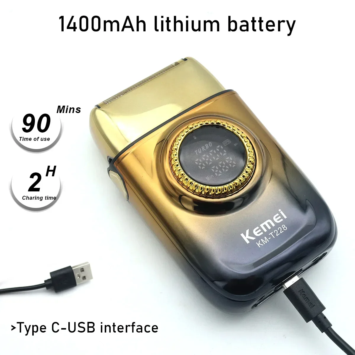 Kemei 1691 1677 T228 المهنية آلات قطع الحلاق عدة د...