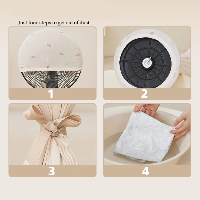 Electric Fan Dust Cover Floor Fan Dustproof Covers Home Standing Fans Protecter Household Ash-Proof Sleeve Protective Cover
